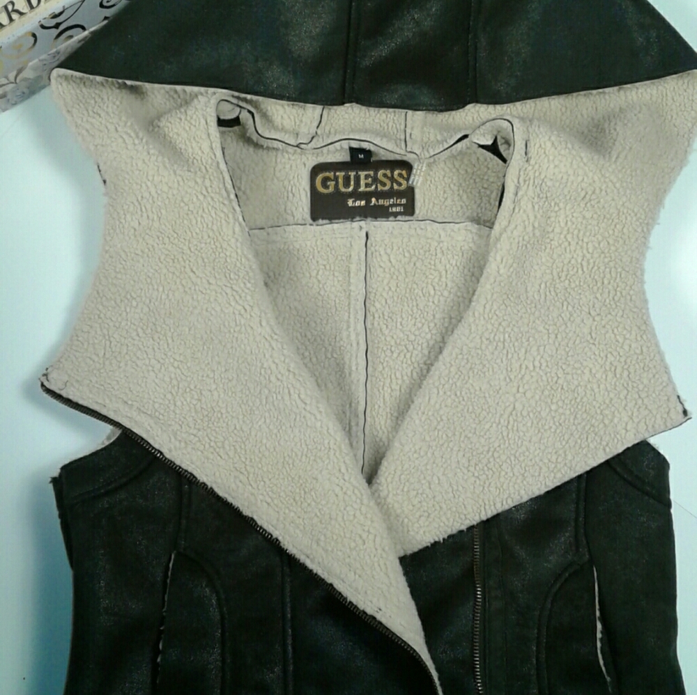 Guess hooded vest